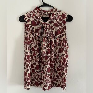 RARE 100% Silk Marc by Marc Jacobs Floral Bat Print Blouse